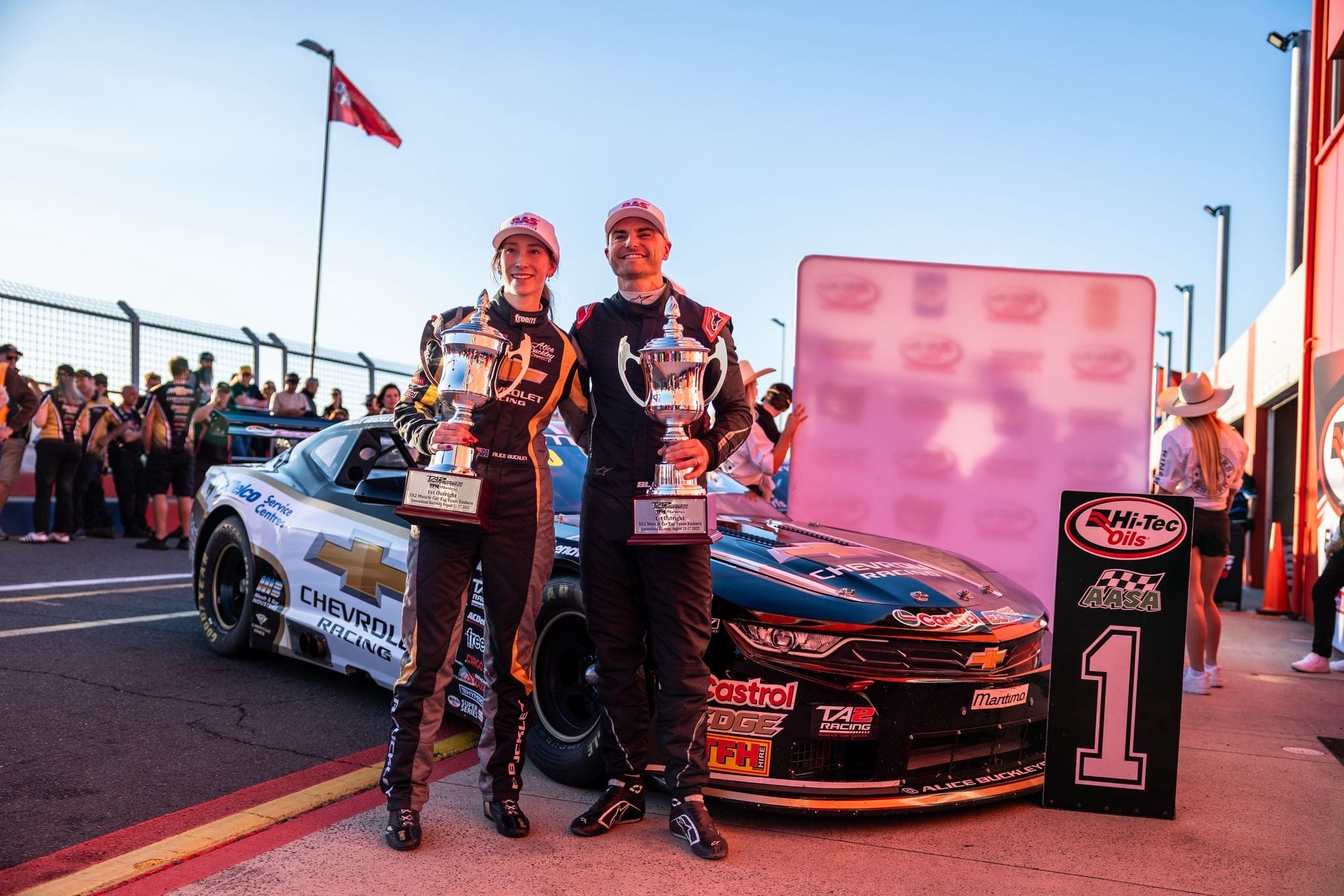 Stacked grid for TA2 Tag Team Enduro at Queensland Raceway