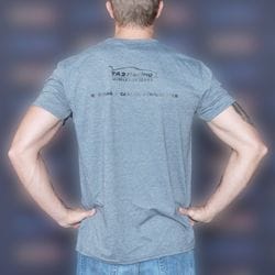 TA2 Outline Unisex T-Shirt | Dark Charcoal Marle