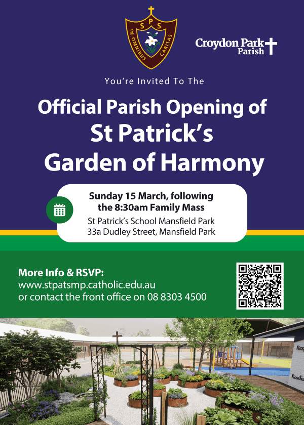 St Patrick's Garden of Harmony Opening &ndash; Sunday 15 March