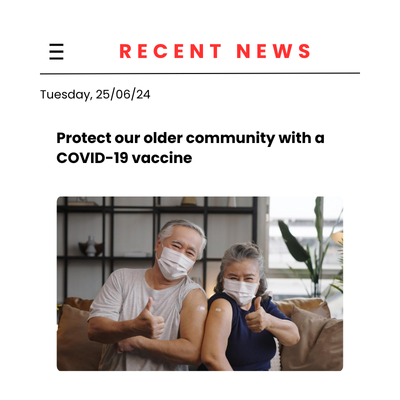 Protect our older community with a COVID-19 vaccine