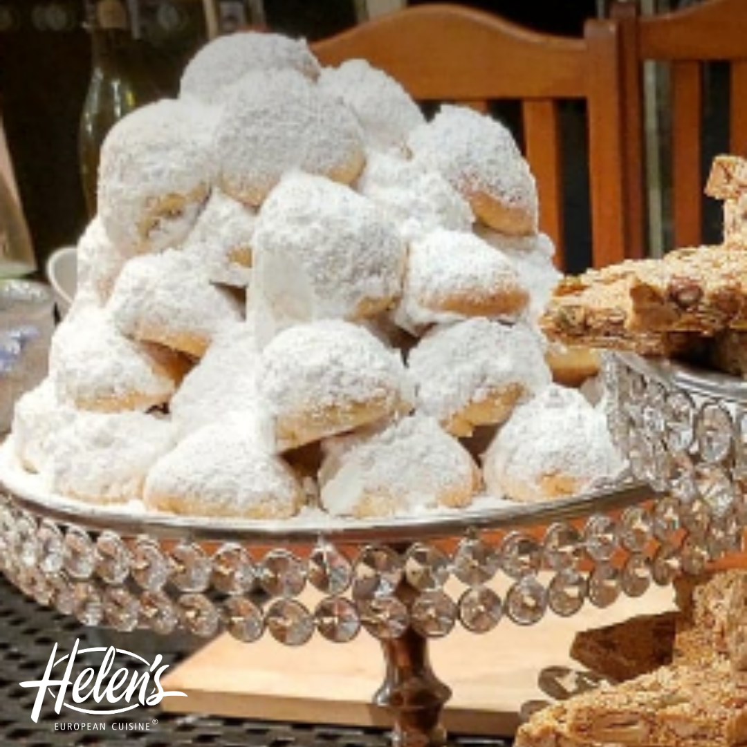 Traditional Greek Christmas Almond Shortbread