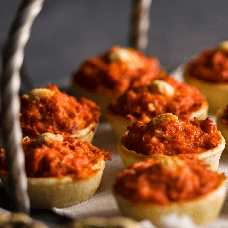 Mini Butter Chicken Tartlets Finger Food Pack (30) Mini Butter Chicken Tartlets Finger Food Pack (30)