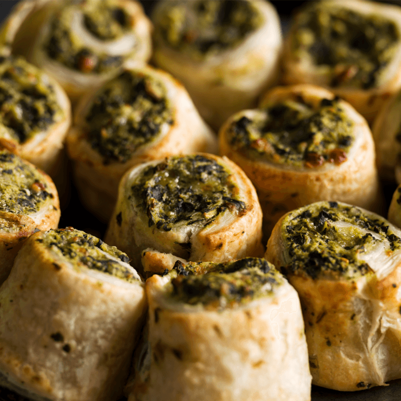 Mini Spinach & Fetta Pastries Finger Food Pack (40) Mini Spinach & Fetta Pastries Finger Food Pack (40)