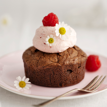 Choc Brownie Cake with Raspberry Frosting