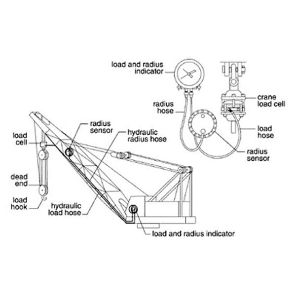 Crane Load and Radius Indicator System