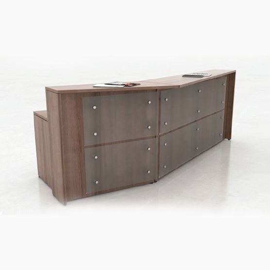 Angled Acrylic Reception Angled Acrylic Reception