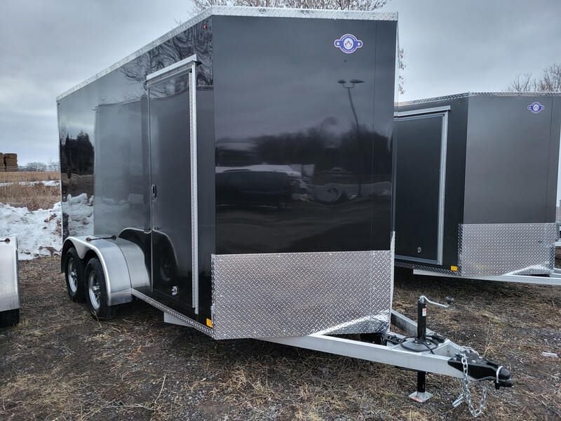 Enbeck 7x14TA2 Black Aluminum Cargo Trailer Enbeck 7x14TA2 Black Aluminum Cargo Trailer