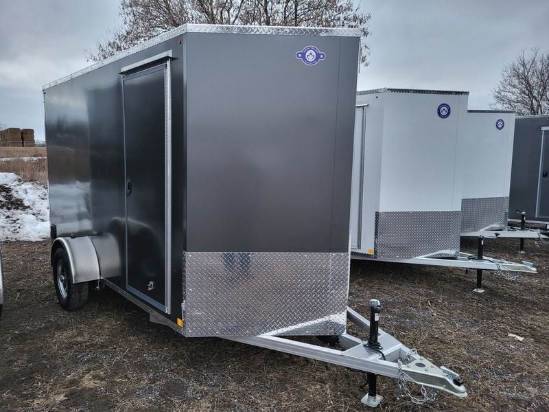 Enbeck 6x12SA Charcoal Aluminum Cargo Trailer Enbeck 6x12SA Charcoal Aluminum Cargo Trailer