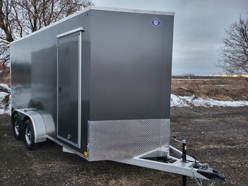 Enbeck 7x14TA2 Charcoal Aluminum Cargo Trailer Enbeck 7x14TA2 Charcoal Aluminum Cargo Trailer