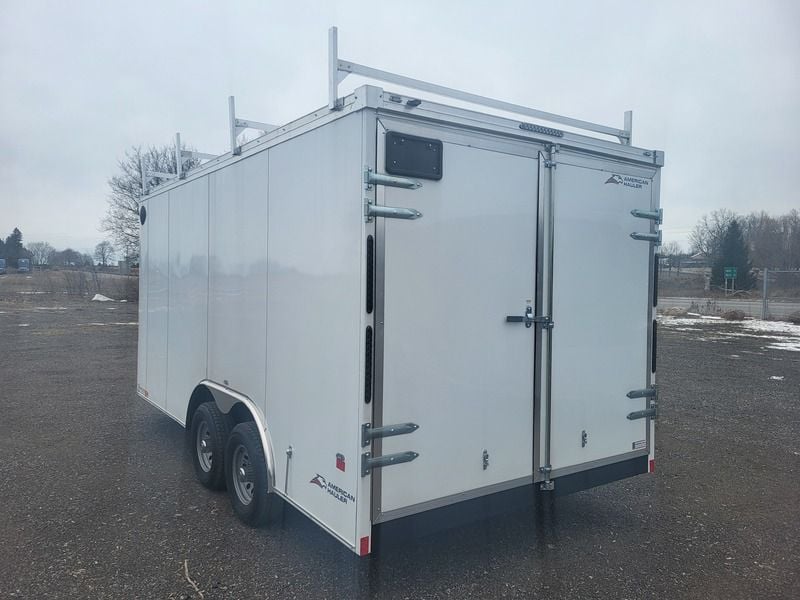 American Hauler 8.5x16TA3 White Night Hawk Contractor Edition