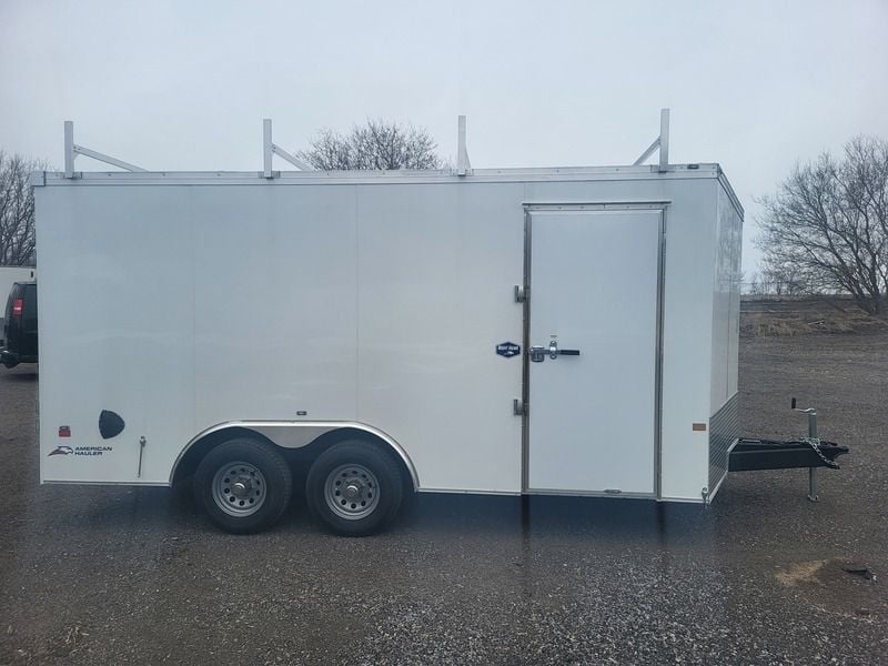 American Hauler 8.5x16TA3 White Night Hawk Contractor Edition