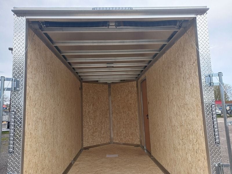 Enbeck 6x12TA2 White Tandem Aluminum Cargo Trailer