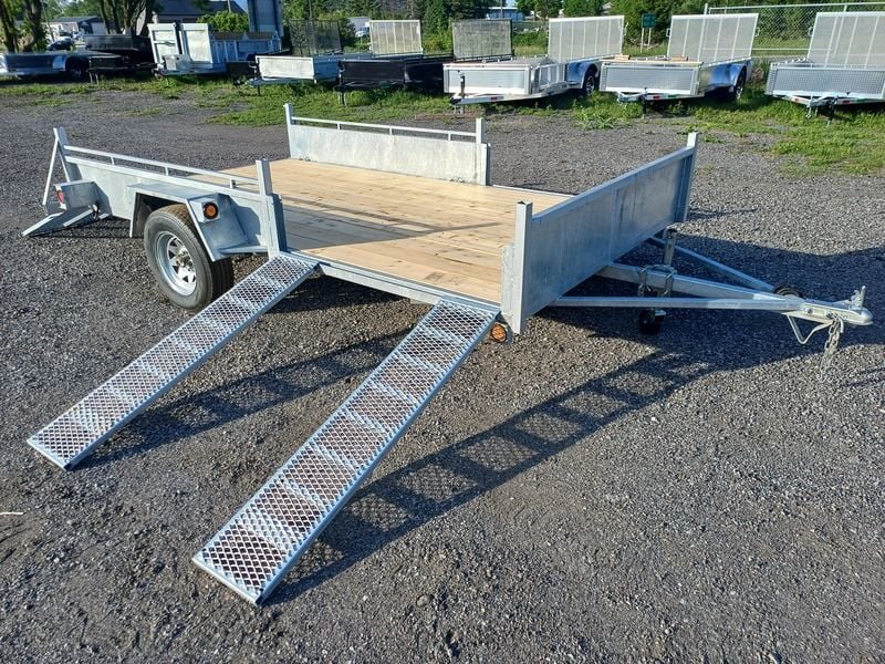 Advantage Galvanized  80"x12' Side Load ATV/Utility Trailer