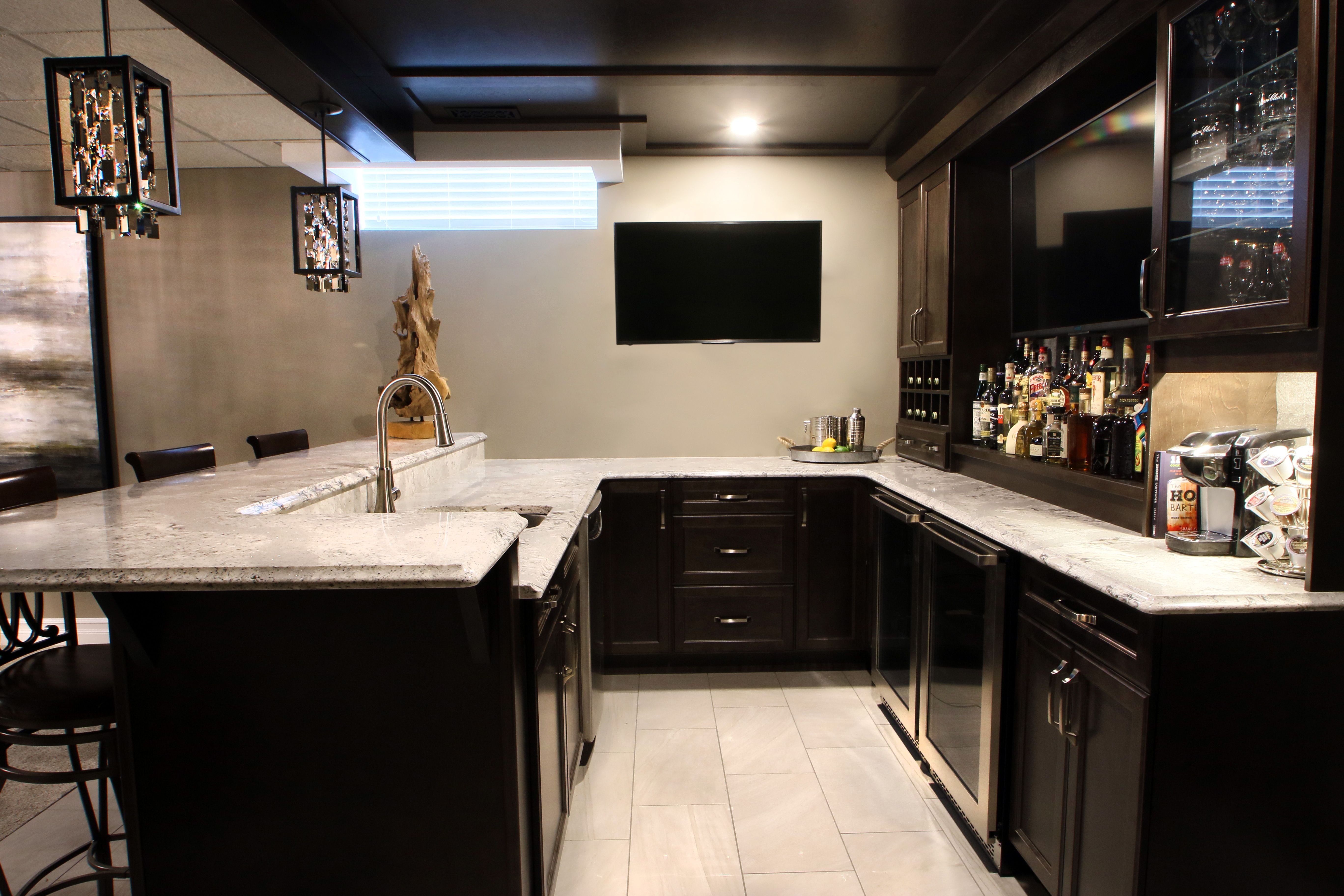Complete bar renovation brought to you by Family Home Improvements Adding to the comfort and joy in your home