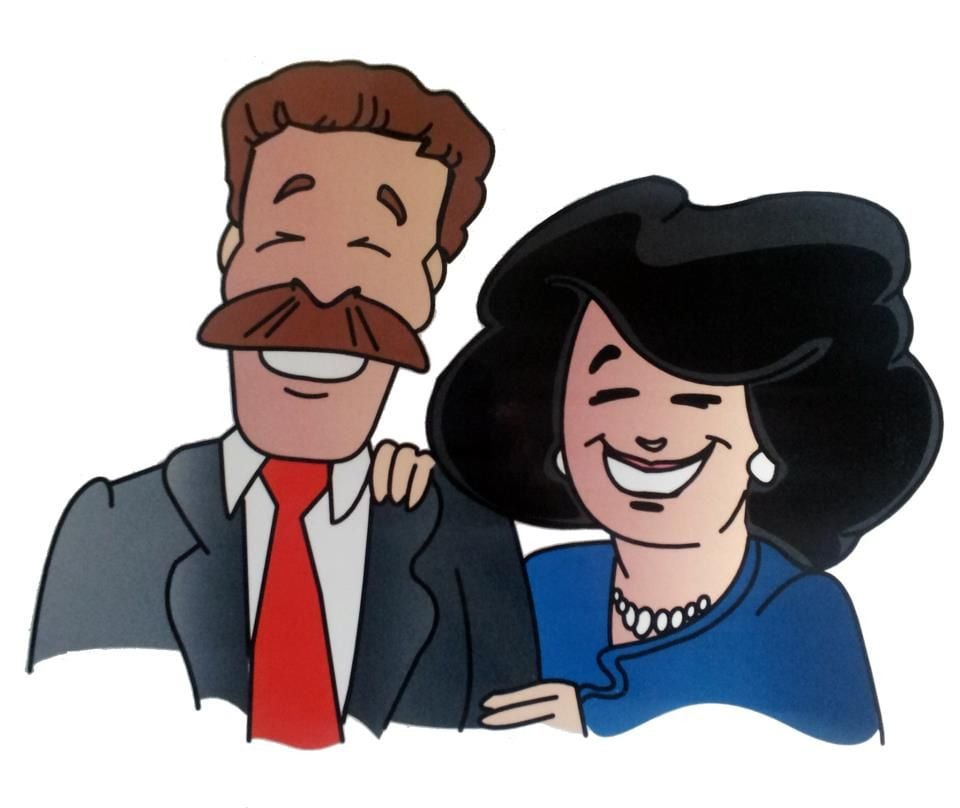 Cartoon picture of Mike and Mary from Family Home Improvements Cartoon picture of Mike and Mary from Family Home Improvements
