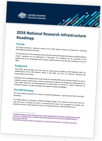 Next NCRIS Roadmap