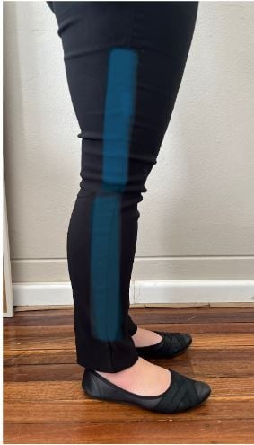 Human leg for comparison