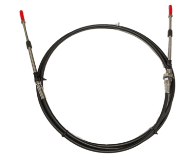 40 Series Control Cable - Stainless Steel Bulkhead & Clamp Hubs 4.00m ( 415100-0400 )