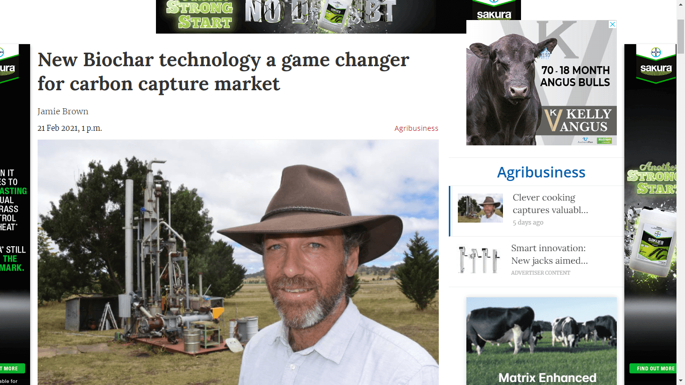New Biochar technology a game changer for carbon capture market