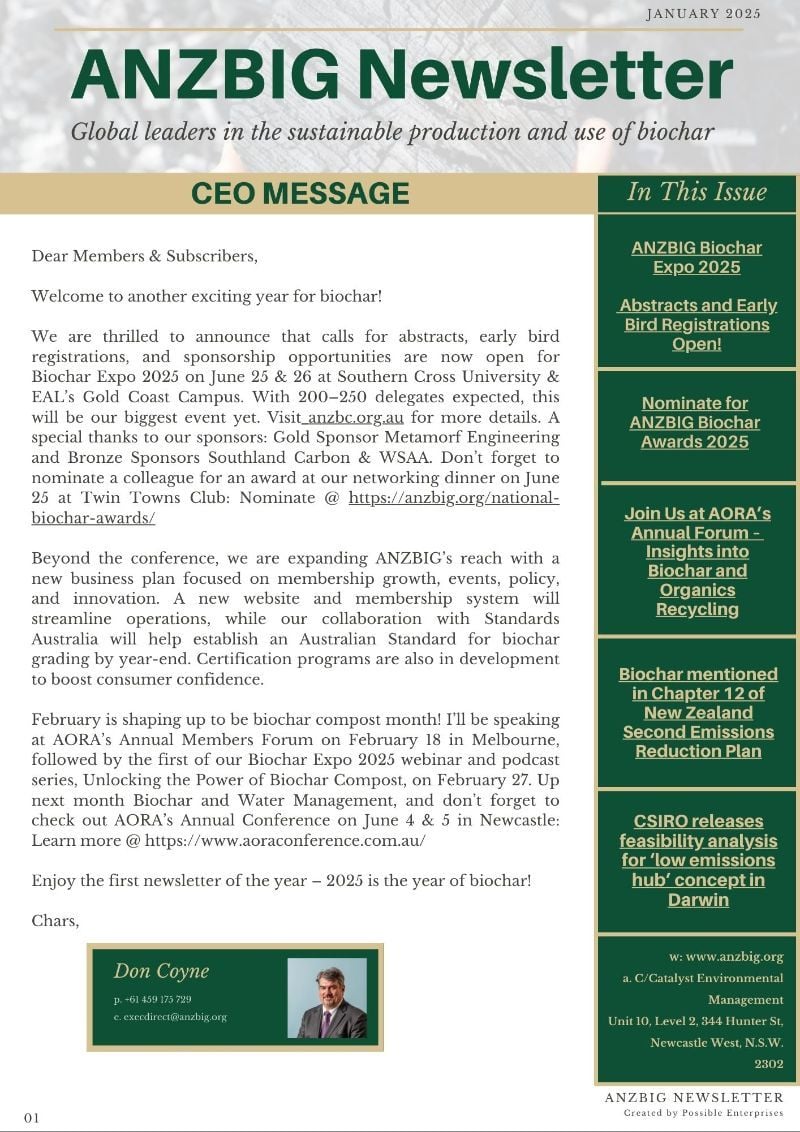 January 25 Newsletter