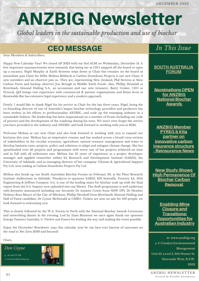 December Newsletter 2023 December Newsletter -2023