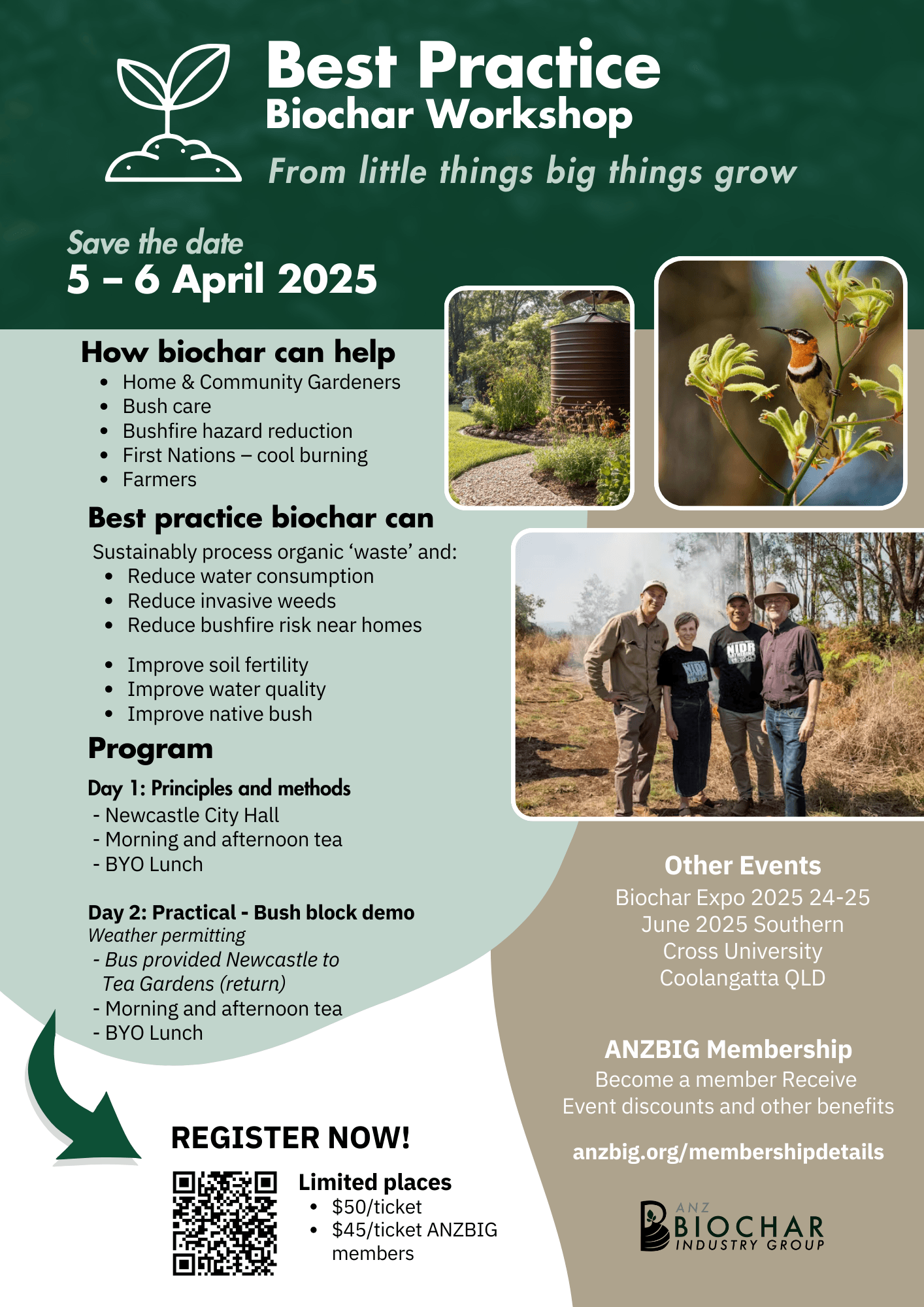 Best Practice Biochar Workshop (Member)
