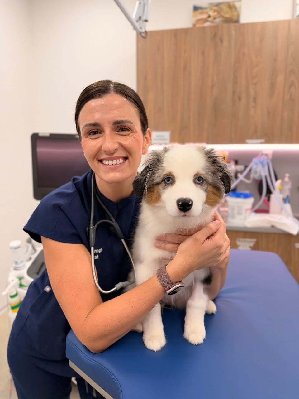 Dr. Julie with Puppy
