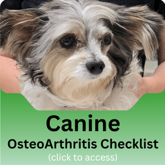 Canine OsteoArthritis Checklist joint disease form dogs