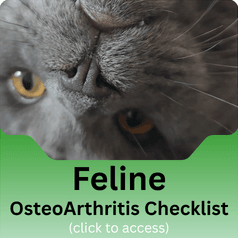 Feline OsteoArthritis Checklist Cat joint disease form