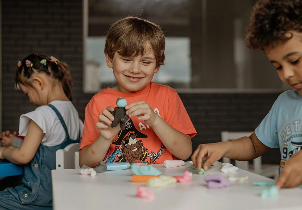 Happy Child Playing at a Childcare Centre