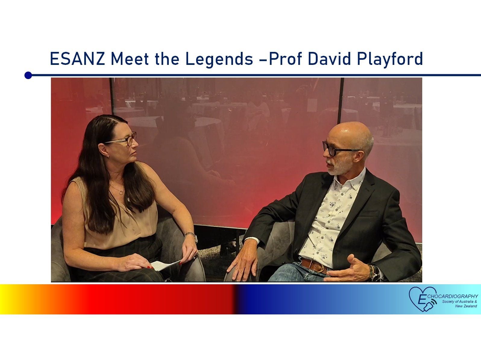 ESANZ Meet the Echo Legends - Prof David Playford ESANZ Meet the Echo Legends - Prof David Playford