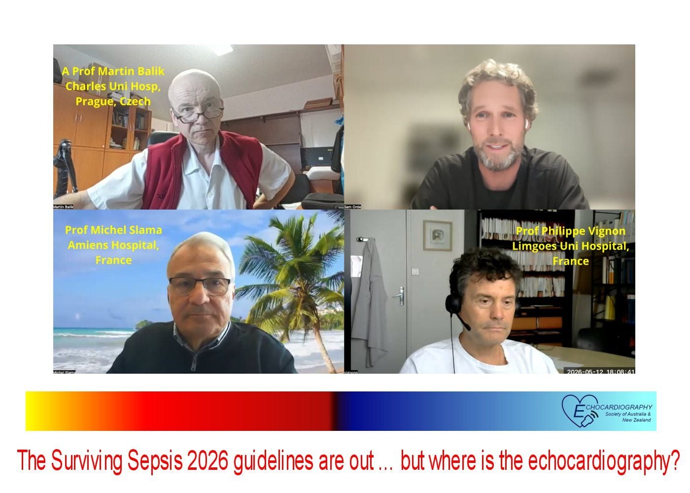 The Surviving Sepsis 2026 guidelines are out &hellip; but where is the echocardiography?