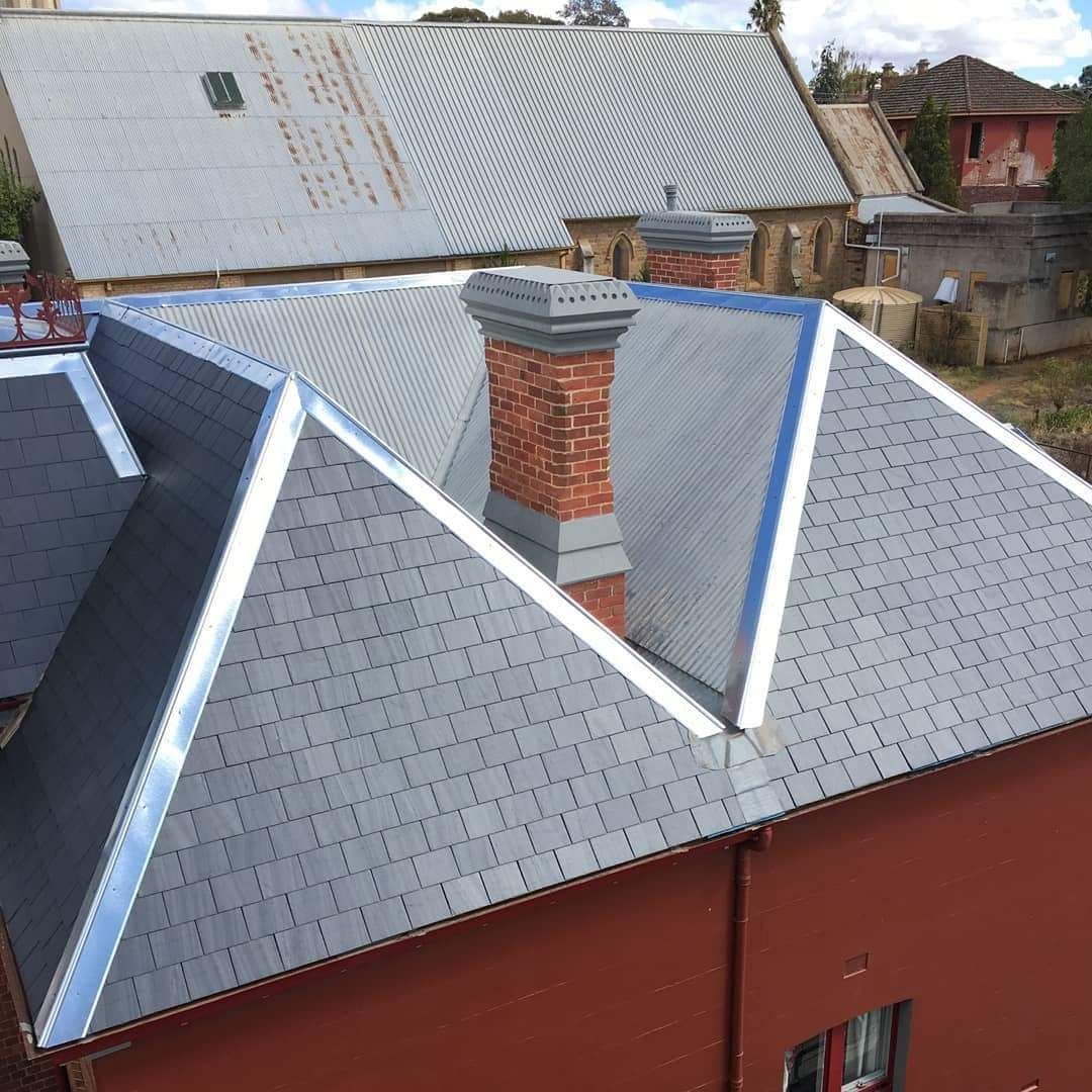 Spanish Slate Heritage restoration with Galvanised Capping