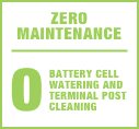 ZERO-MAINTENANCE BATTERIES