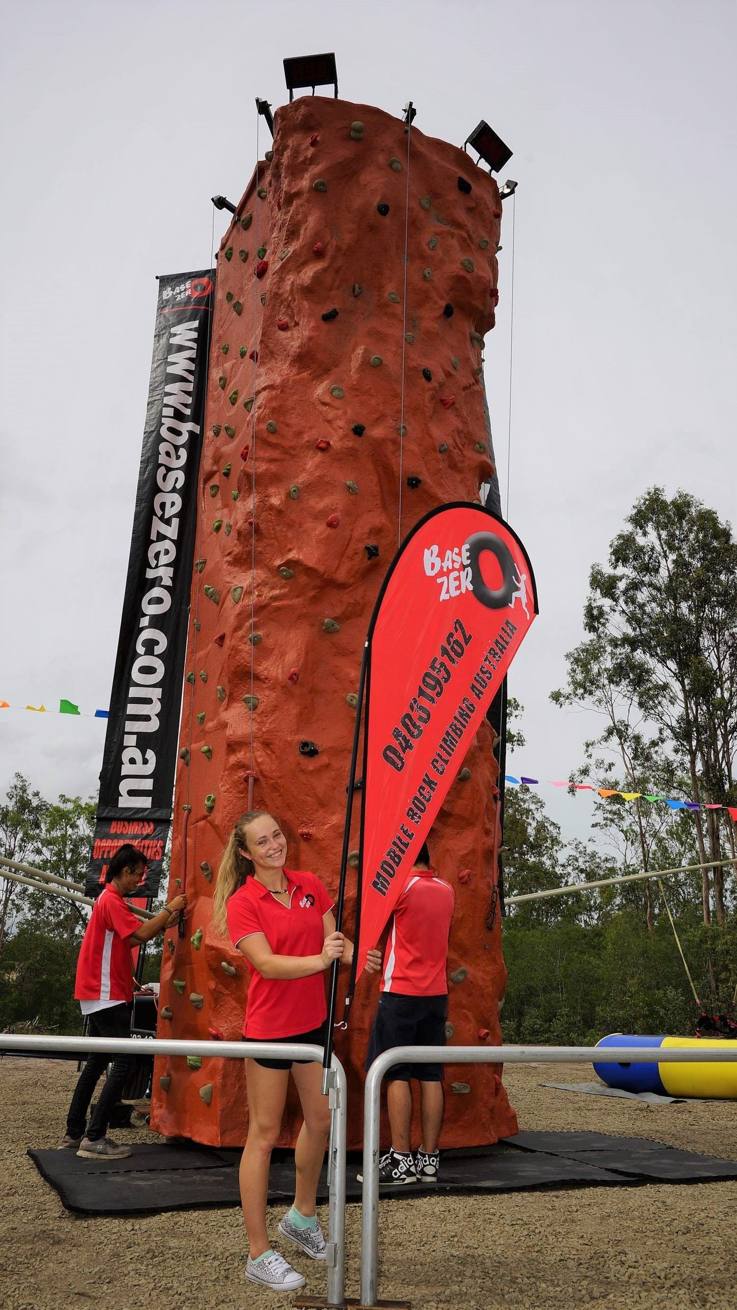 Climbing rock wall hire in Brisbane