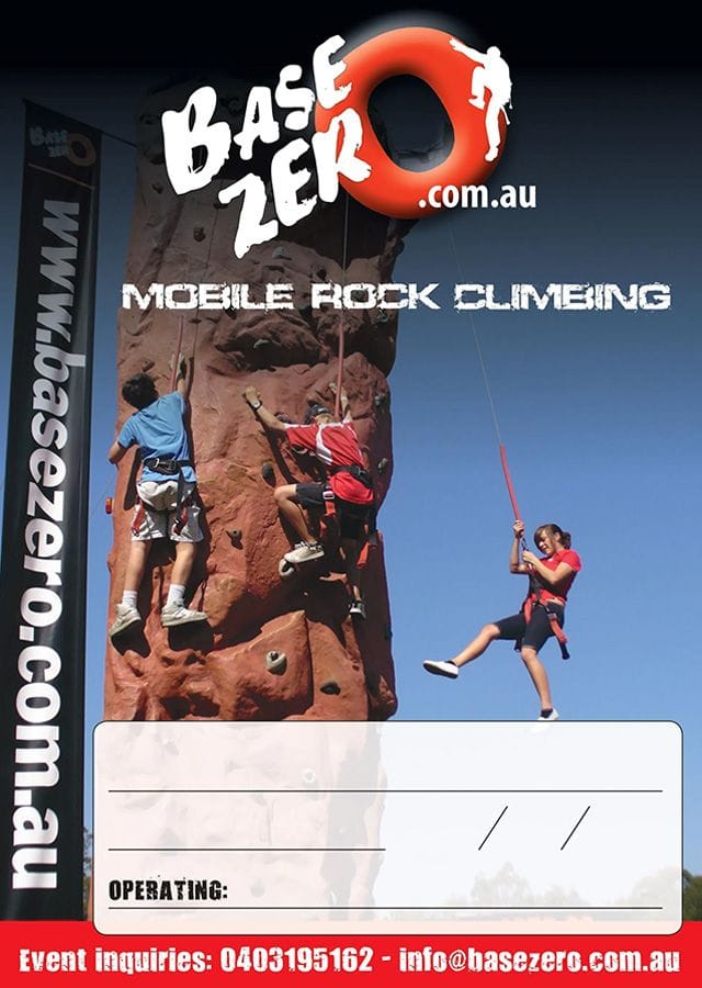 Rock Climbing Event Poster