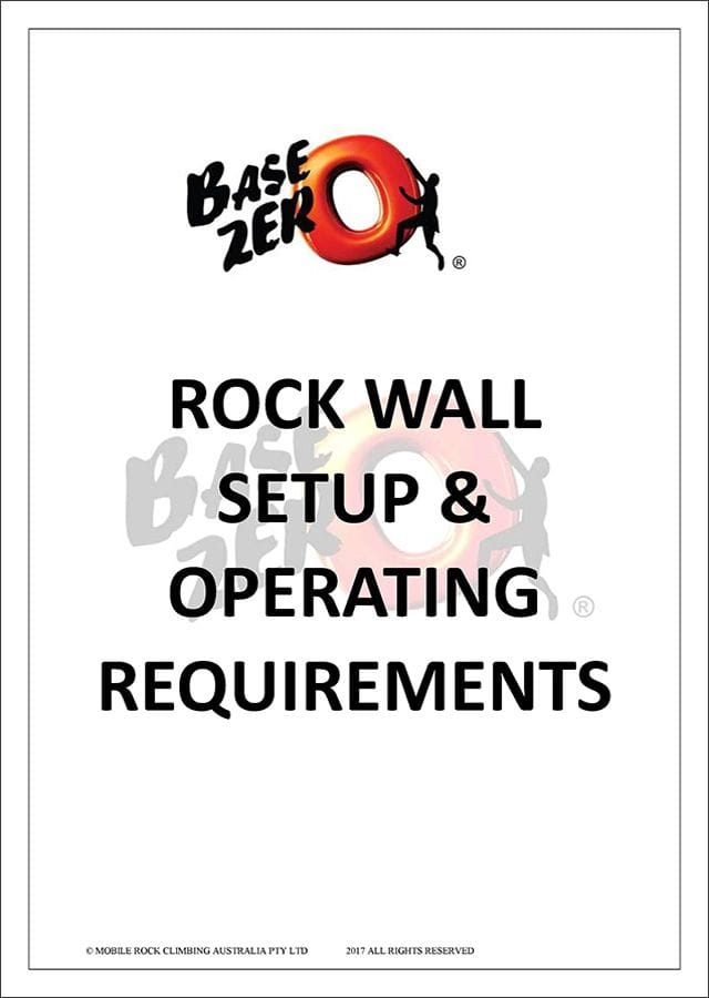 Rock Wall Operating requirements