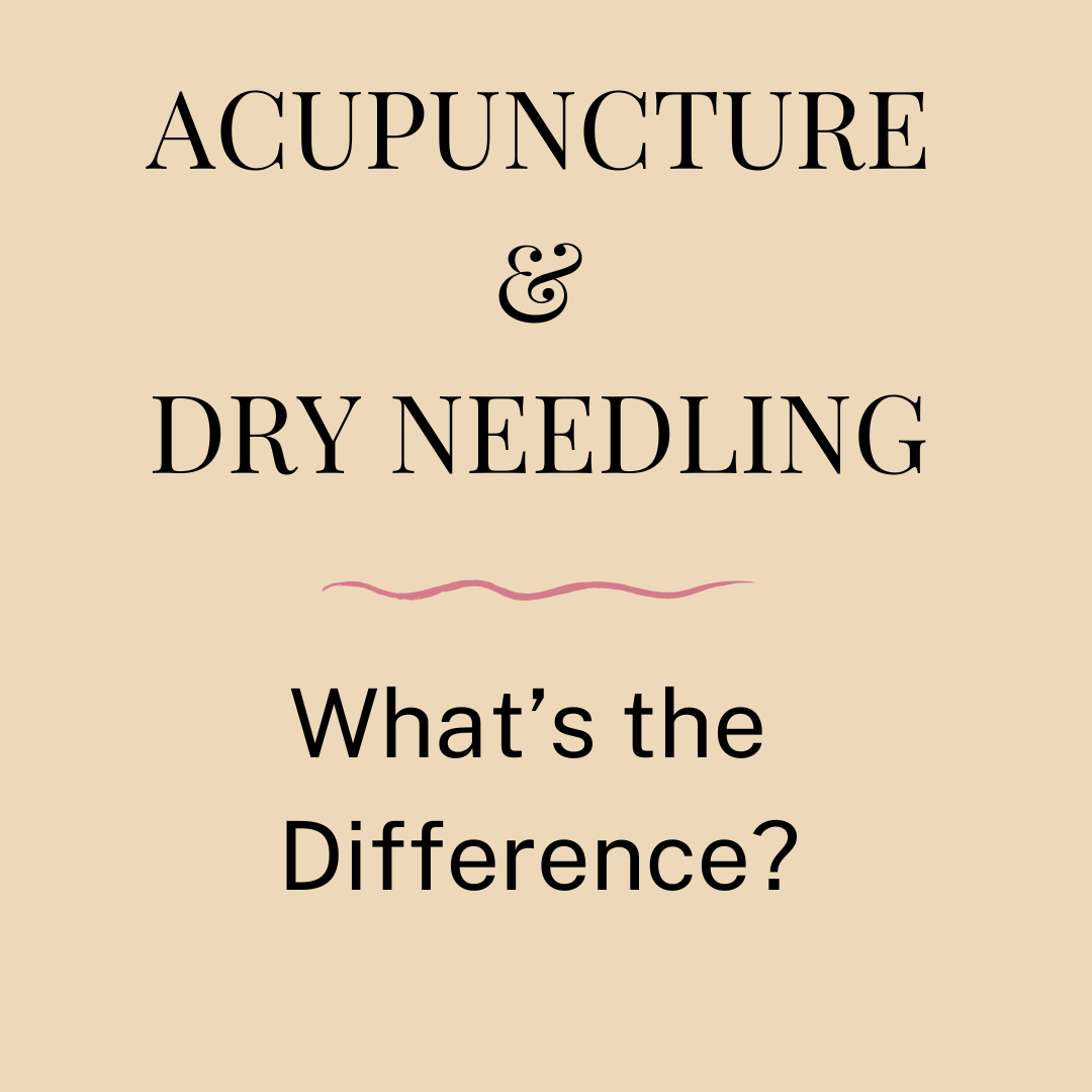 Acupuncture & Dry Needling. What's the Difference