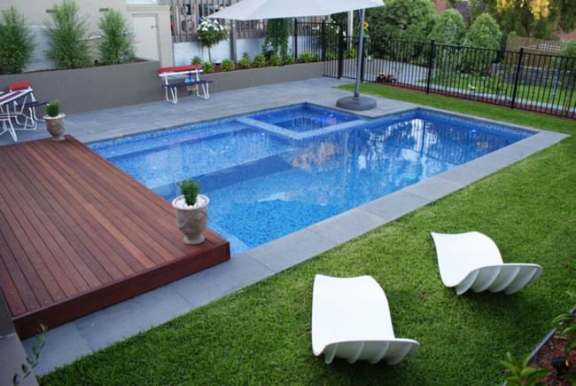 Midnight Bluestone pool coping & surround Midnight Bluestone pool coping & surround