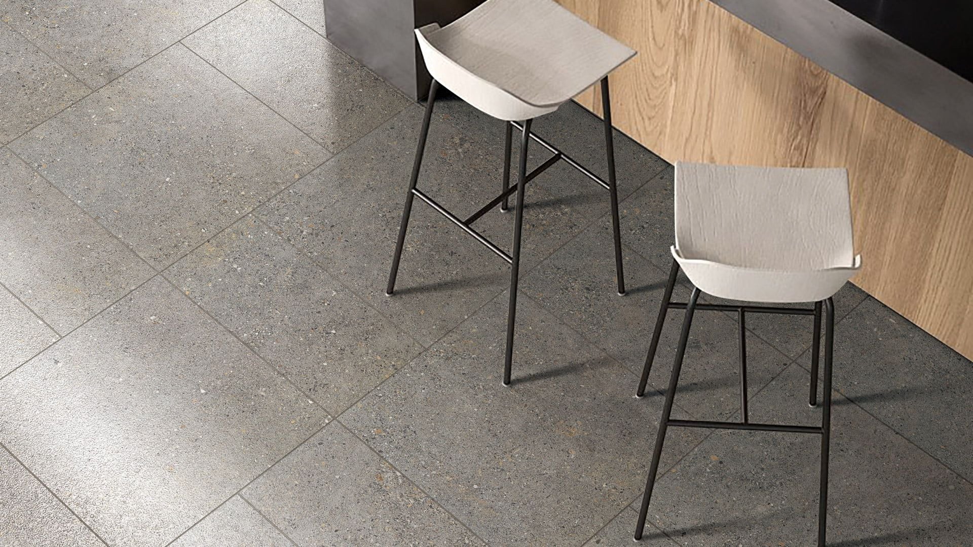 Aggregate Dark Grey Porcelain