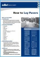 How to lay pavers