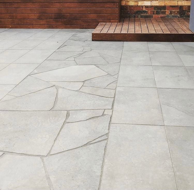Cinza Limestone Crazy Pave
