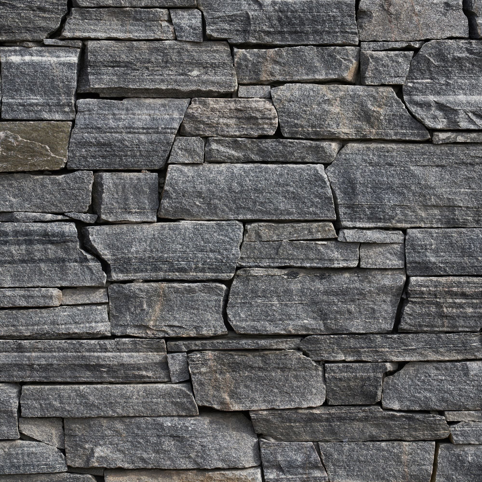 Graphite Random Stone Cladding