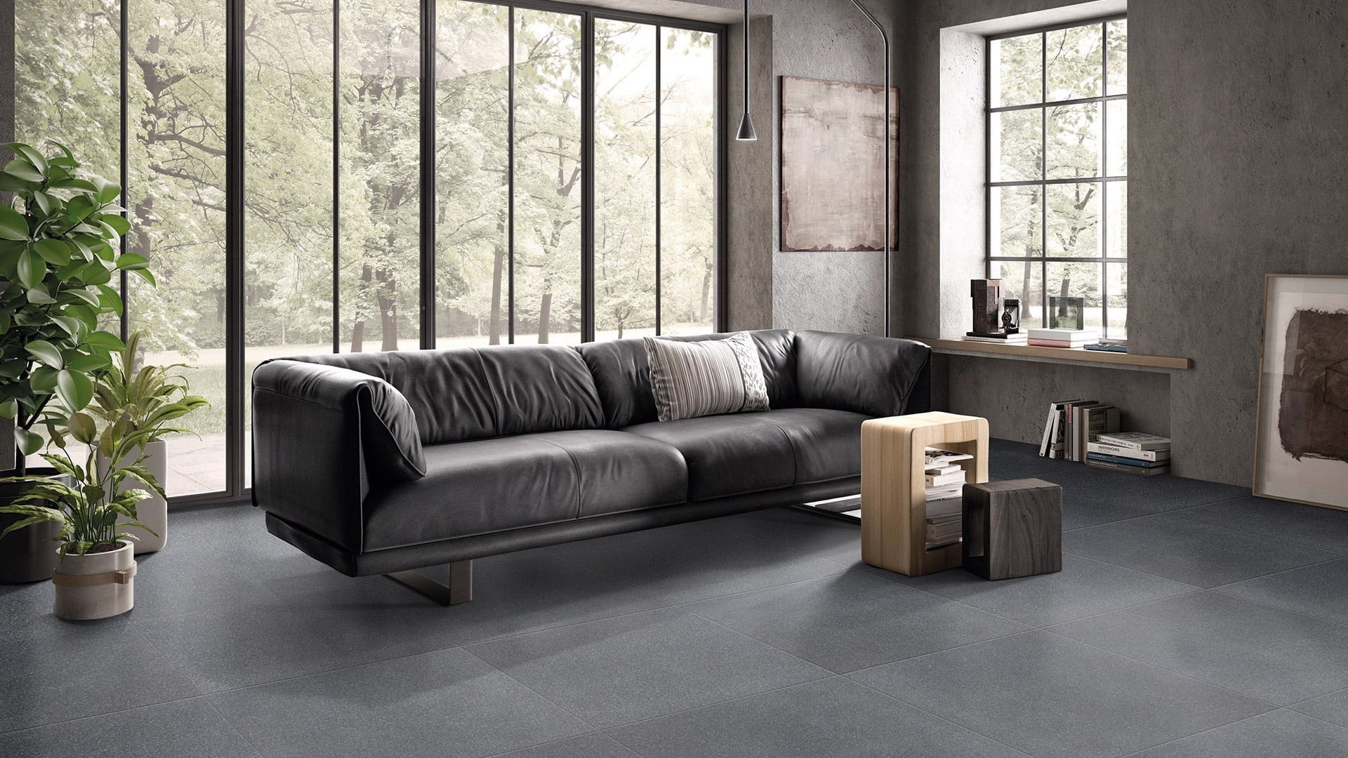 Granite Black Porcelain