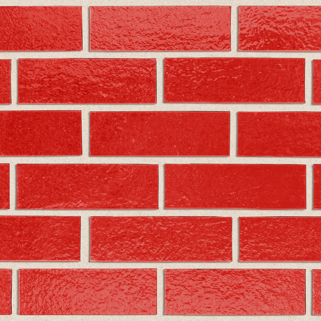PGH Glazed Poppy (Red Gloss) Bricks