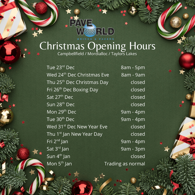 Christmas Opening Hours