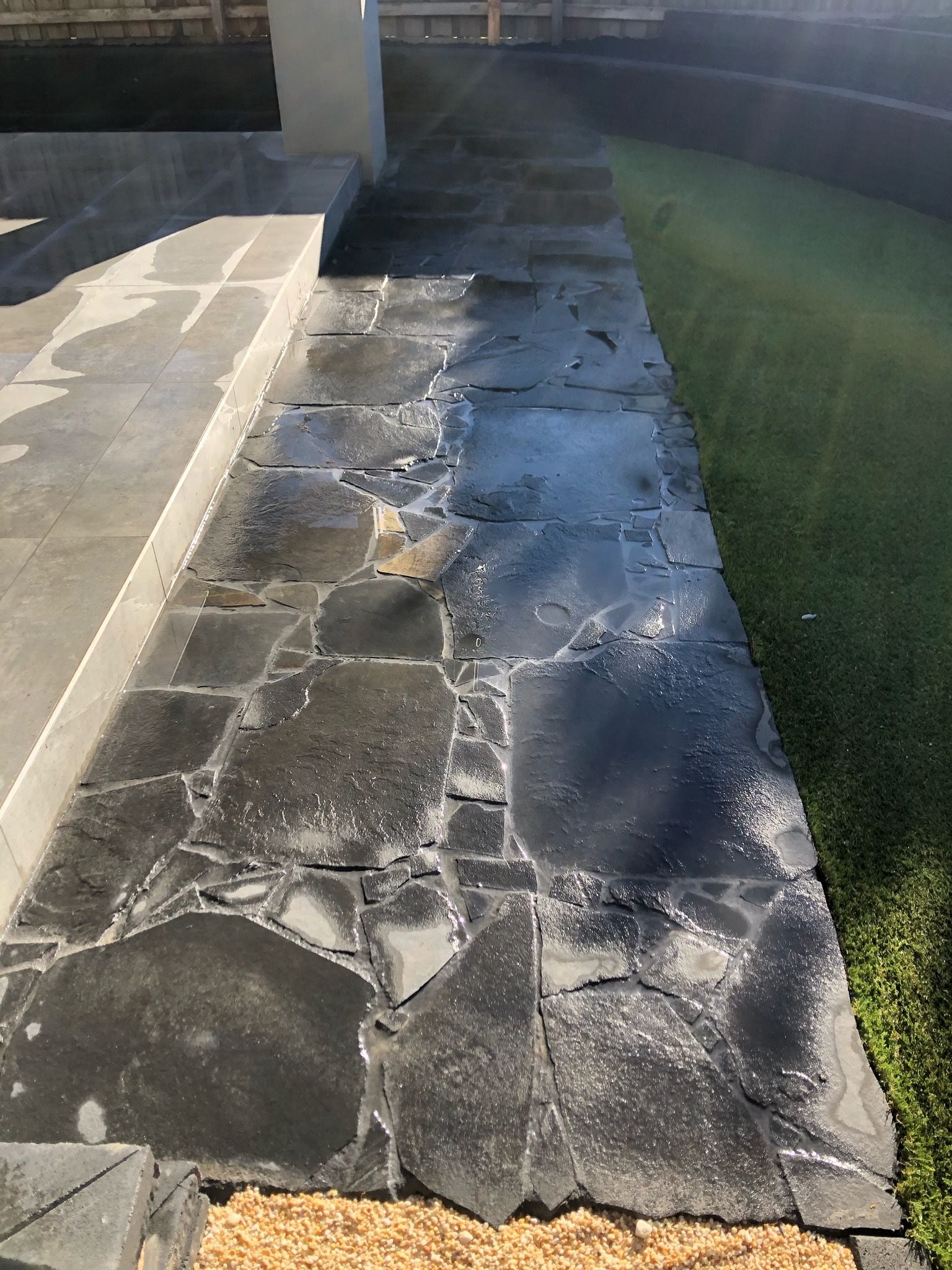 Black Limestone Crazy Pave