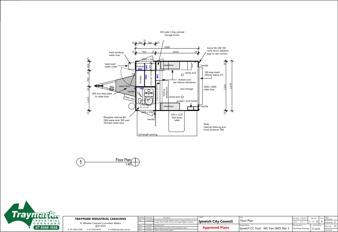 Traymark Industrial Caravans Toilet Toolbox Trailer Blueprints Image -614282cced3e2
