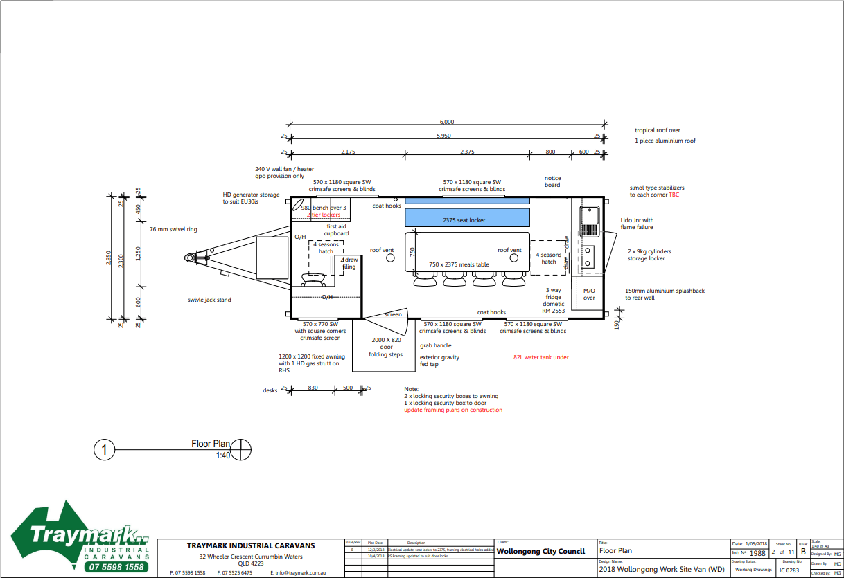 Traymark Industrial Caravans Ten Work Site Caravans Blueprints Image -61429f6f86fb4