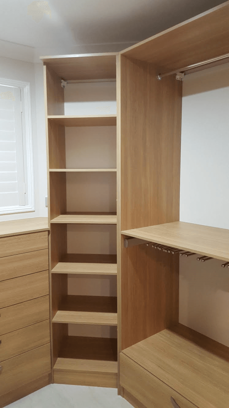 Full colour WIR using Laminex Elegant Oak MR MDF, no backing